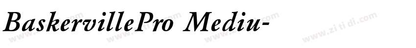 BaskervillePro Mediu字体转换